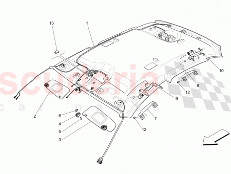 Photo of ROOF UPHOLSTERY ASSEMBLY EMERGENCY RESPONSE ASSISTANCE SYSTEM MASERATI…