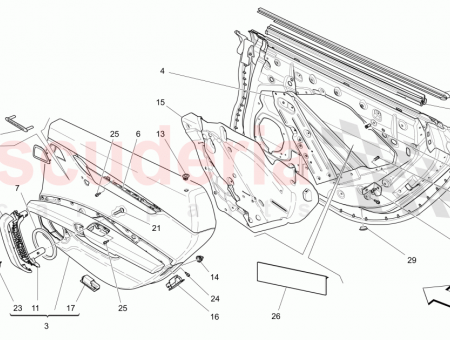 Photo of REAR RH DOOR PANEL ASSEMBLY ZEGNA EDITION INTERIORS…