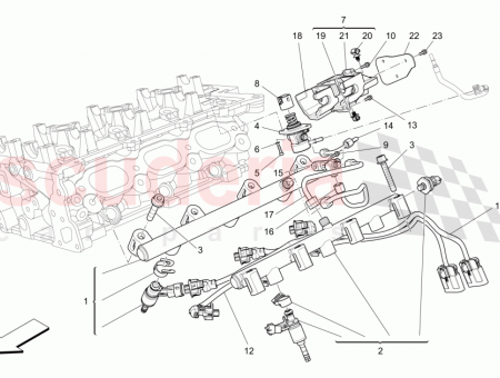 Photo of HIGH PRESSURE FUEL PIPE BETWEEN PUMP AND DISTRIBUTOR…