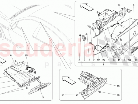 Photo of GLOVE BOX MOBILE PARTS FULL NATURAL LEATHER INTERIOR…