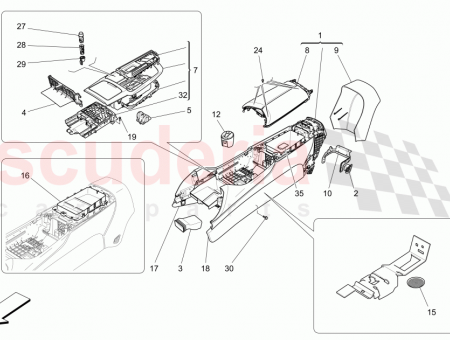 Photo of REAR CENTRAL CONSOLE COVER FOUR ZONE AUTOMATIC CLIMA…