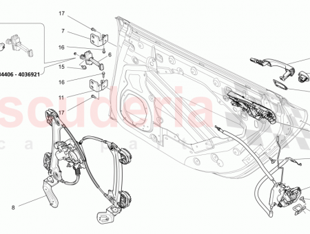 Photo of LH REAR EXTERNAL DOOR HANDLE RETAINING BRACKET…