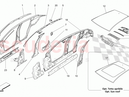 Photo of LH REAR UPPER SIDE RAIL ASSEMBLY…