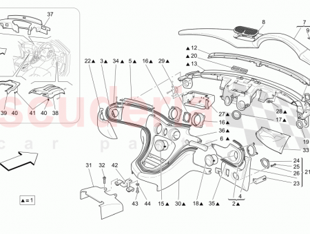 Photo of DASHBOARD ASSEMBLY BLU NAVY NAVY BLUE 364010345 BORDEAUX…