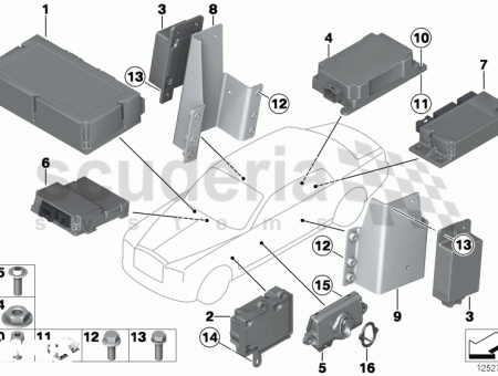 Photo of Sensor bracket B pillar left 65 77…