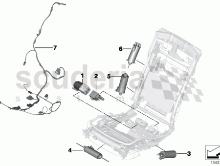 Photo of ACTUATOR F UPPER BACKREST ADJUSTMENT 67 31…