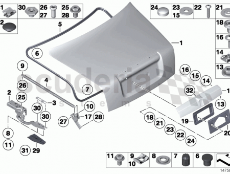 Photo of RIGHT TRUNK LID HINGE 41 62…