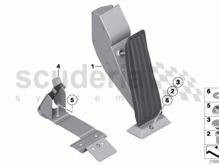 Photo of Bracket for accelerator pedal module 35 40…