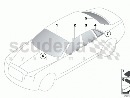 Photo of Side window fixed rear left 51 37…