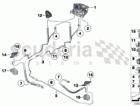 Photo of Bracket oil cooler line 17 21…