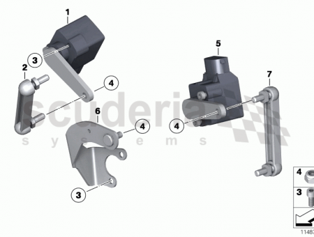 Photo of Bracket level sensor right 37 14…