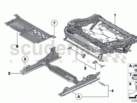 Photo of Seat rail electric left 52 10…