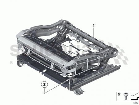 Photo of Seat frame right 52 10…