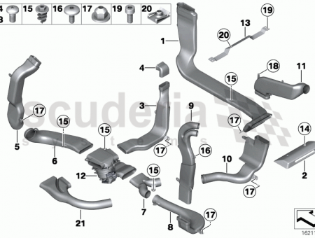 Photo of Duct air tunnel front left 64 22…