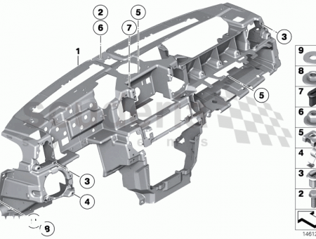 Photo of Carrier assy instrument panel 51 45…