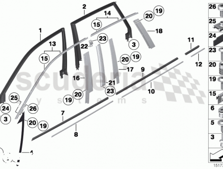 Photo of Finisher window frame top FR door 51 33…