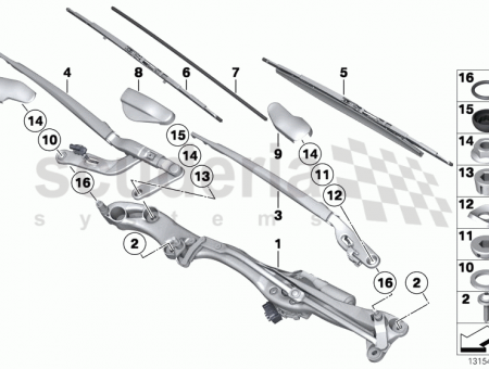 Photo of Installation element f wiper arm 61 61…