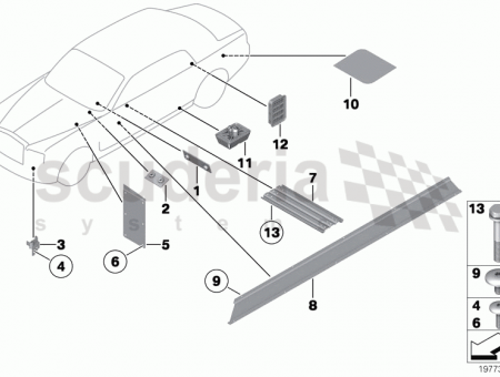 Photo of Bracket radiator bottom left 51 71…