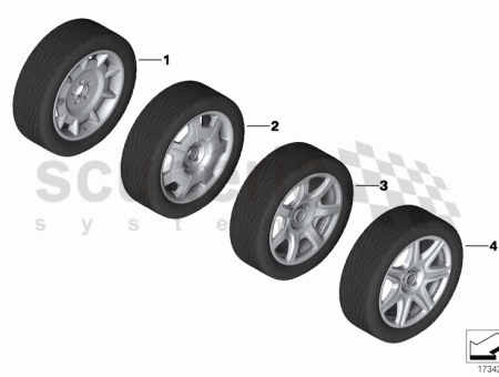 Photo of Wheel and tyre assembly Goodyear front 36 11…