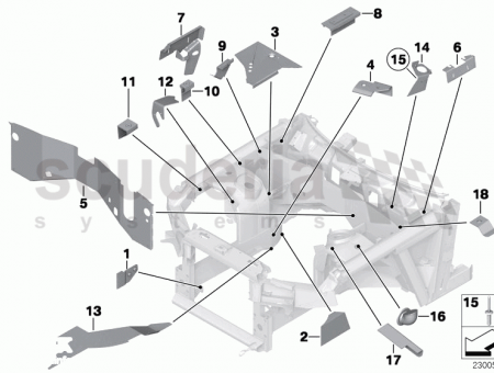 Photo of Bracket for intake silencer right 41 13…