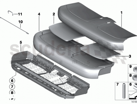 Photo of SEAT PAN REAR 52 20…