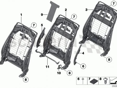 Photo of Backrest frame electrical 52 10…