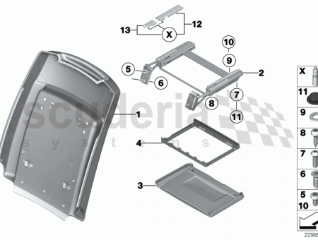 Photo of REAR PANEL SEAT LEATHER RIGHT 52 10…