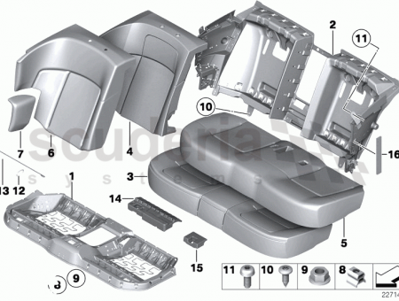 Photo of Bracket rear seat mounting 52 20…