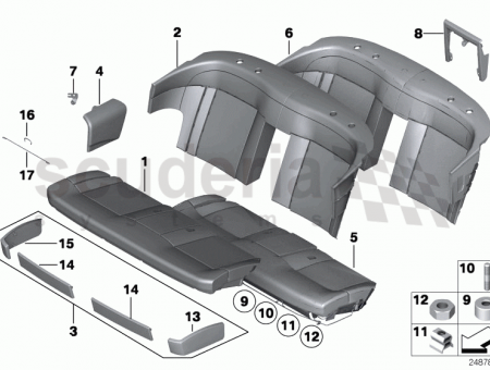 Photo of Armrest leather right 52 20…