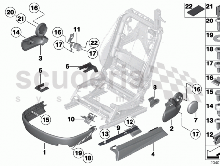 Photo of Trim seat outer right 52 10…